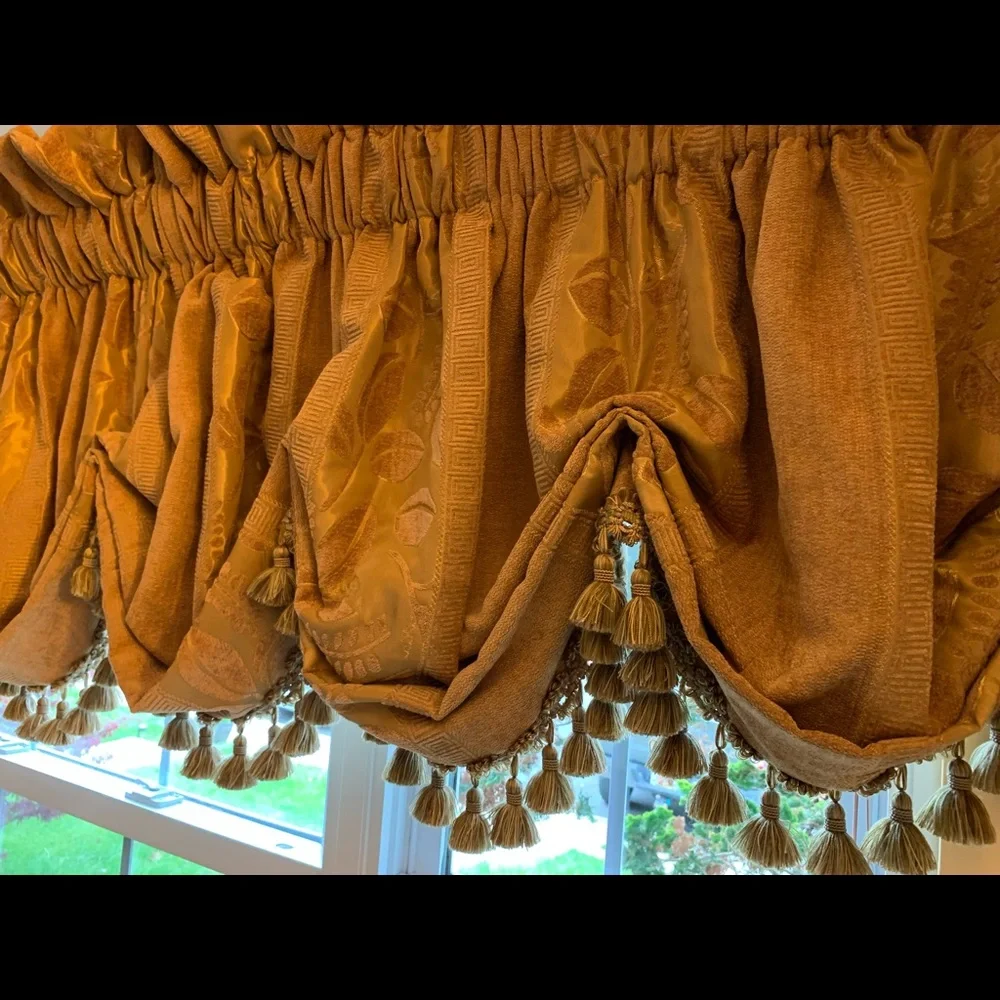 Hand made custom window treatment